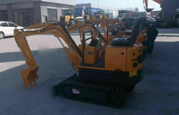 Why does the mini excavator emit black smoke from the engine?