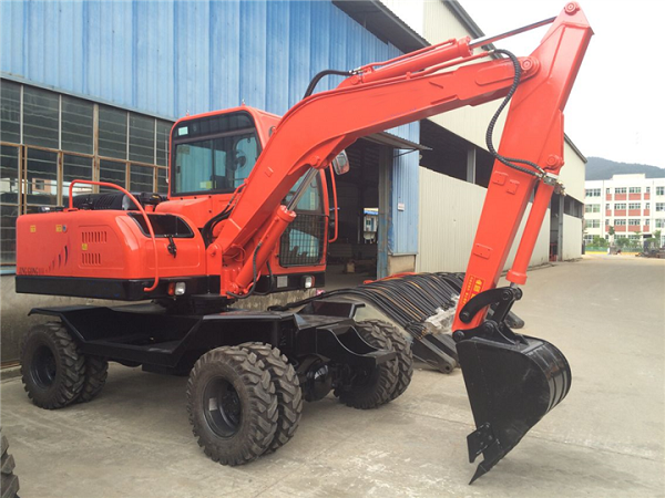 Use of crawler-type small excavators